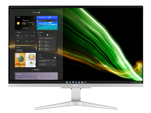 Acer Aspire C 27 C27-1655 - All-in-one - Core i7 1165G7 - RAM 16 GB - SSD 512 GB - Iris Xe Graphics - GigE - WLAN: Bluetooth 5.0, 802.11a/b/g/n/ac/ax - Win 11 Home -monitor: LED 27" 1920 x 1080 (Full HD) - nero, platino